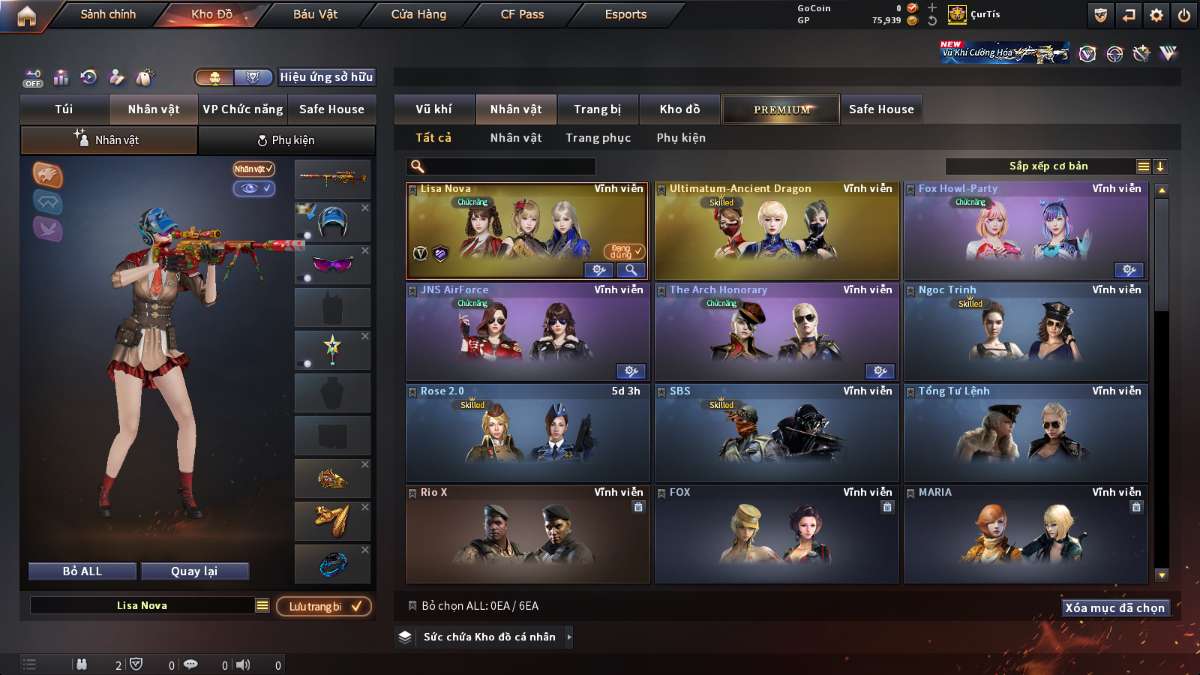 shop acc cf uy tin gia re